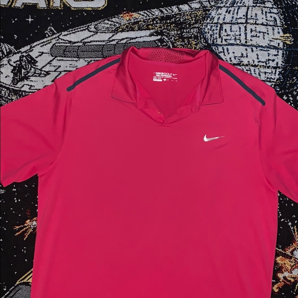Nike Golf Dri-fit Polo Pink Men’s Large